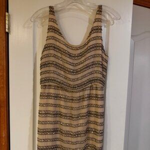 Alice + Olivia Short Beaded Cocktail Dress, Size 6